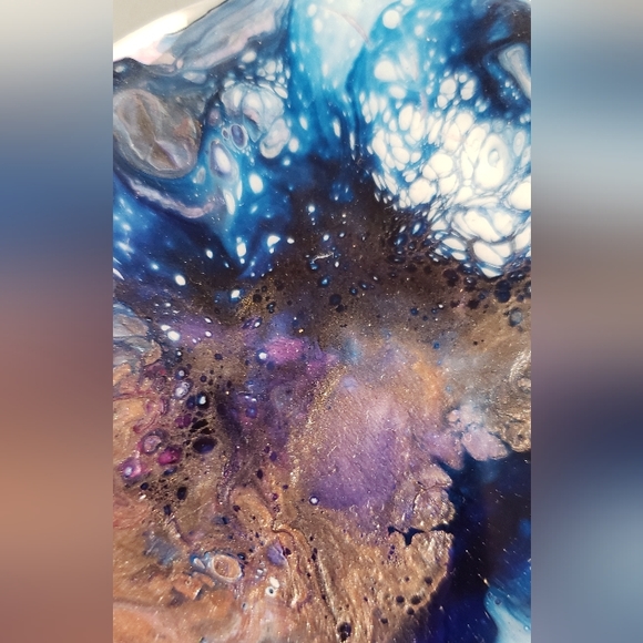 4"Original Acrylic Pour Coasters set of 4 - Picture 3 of 5